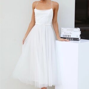 Hello Molly White Tulle Dress